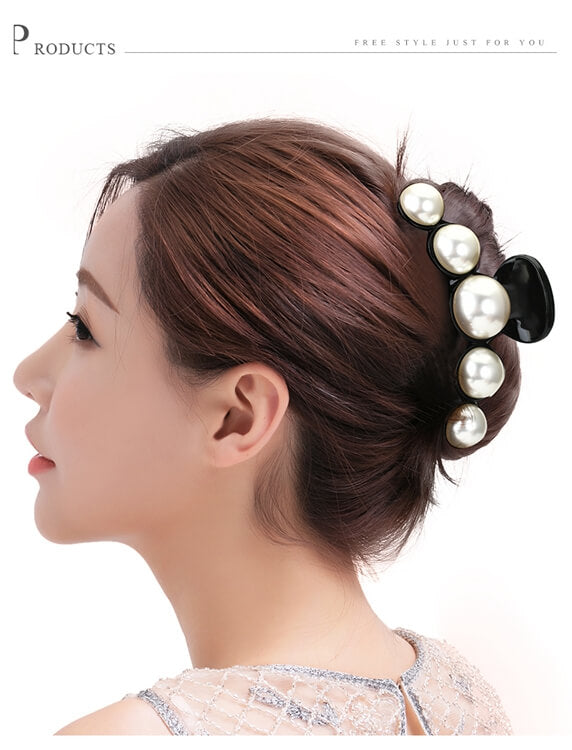 pearl hair clips