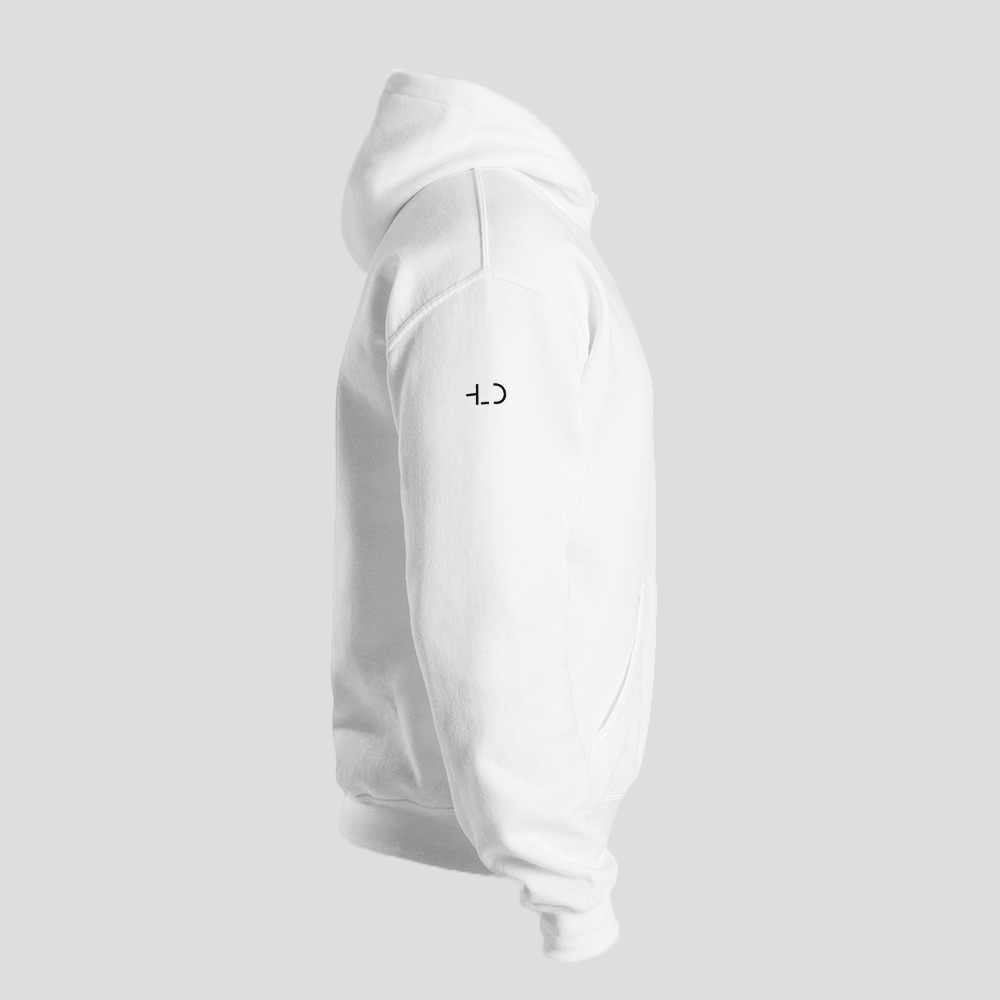 light white hoodie