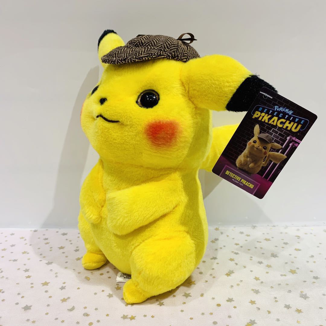 detective pikachu plush doll