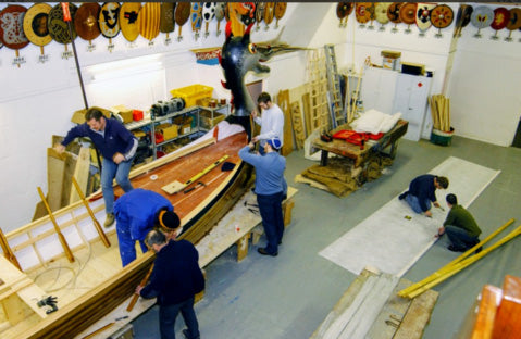 Building of the Viking Longship for Up Helly Aa Viking Festival