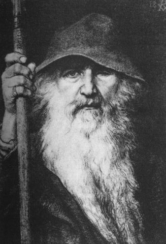 Odin the Wanderer, Georg von Rosen,1886--Viking Dragon Blogs