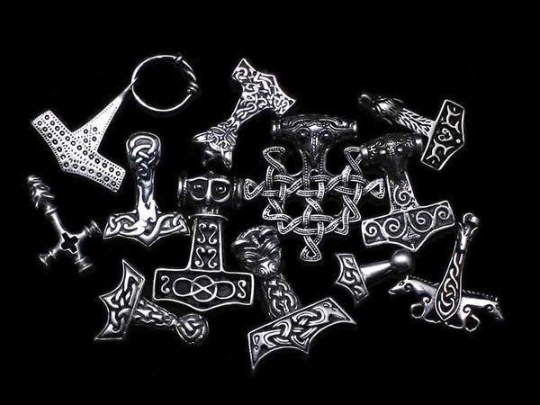 Silver Viking Thor's Hammer Pendants - Viking Jewelry