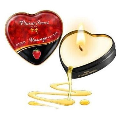 Chandelle de Massage - Plaisir Secret - Forme de coeur boutique-erotique-quebec