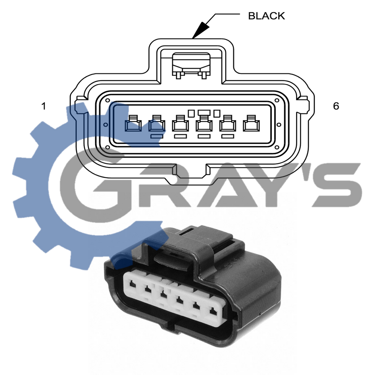 For 2002-2007 Dodge Ram 3500 Neutral Safety Switch Connector SMP 73978PH 2003