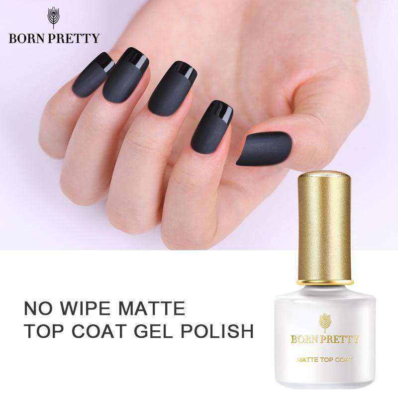 Best Designs 2019 For Nail Art Matte Top Coat Nail Gel Polish 6ml