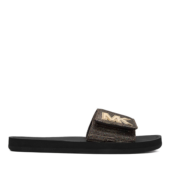 rose gold mk slides