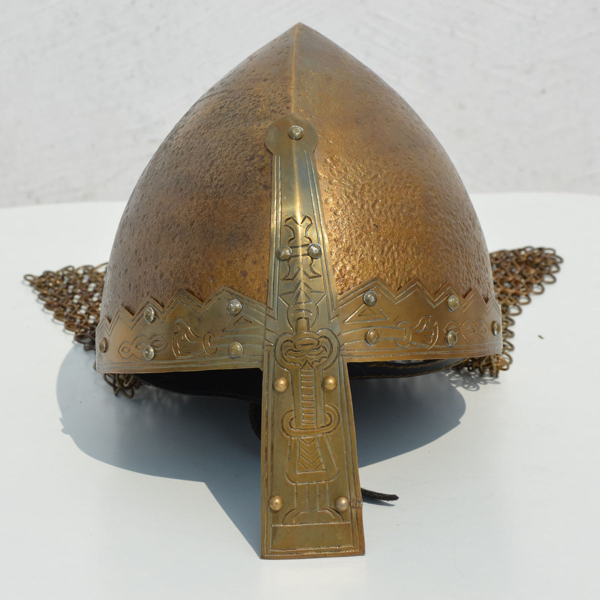 Details about   Medieval Viking Raven Helmet Chainmail Battle Armor Helmet Replica Halloween 