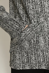 Herringbone Knit Hoodie