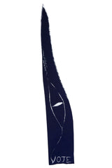 Indigo Sateen Cupro Jersey VOTE Scarf