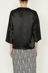 Black Satin Travel Tunic