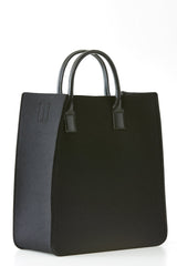 Lambertson Truex Black Felt City Tote