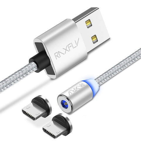 RAXFLY Magnetic Charge For iPhone XS Max XR Cable Magnetic Charger Micro USB Type C Cable Magnet for