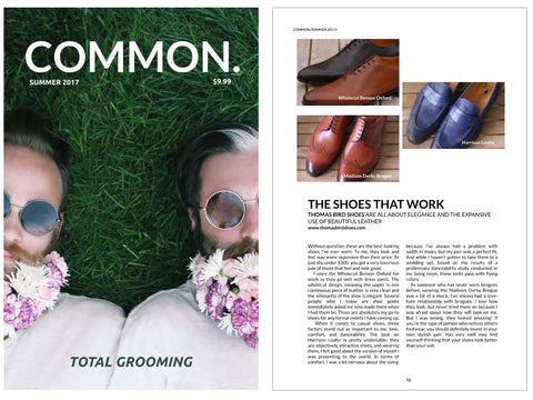 Thomas Bird Shoes – Press Review – Common Magazine