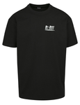 Oversized t-shirt black logo reflective