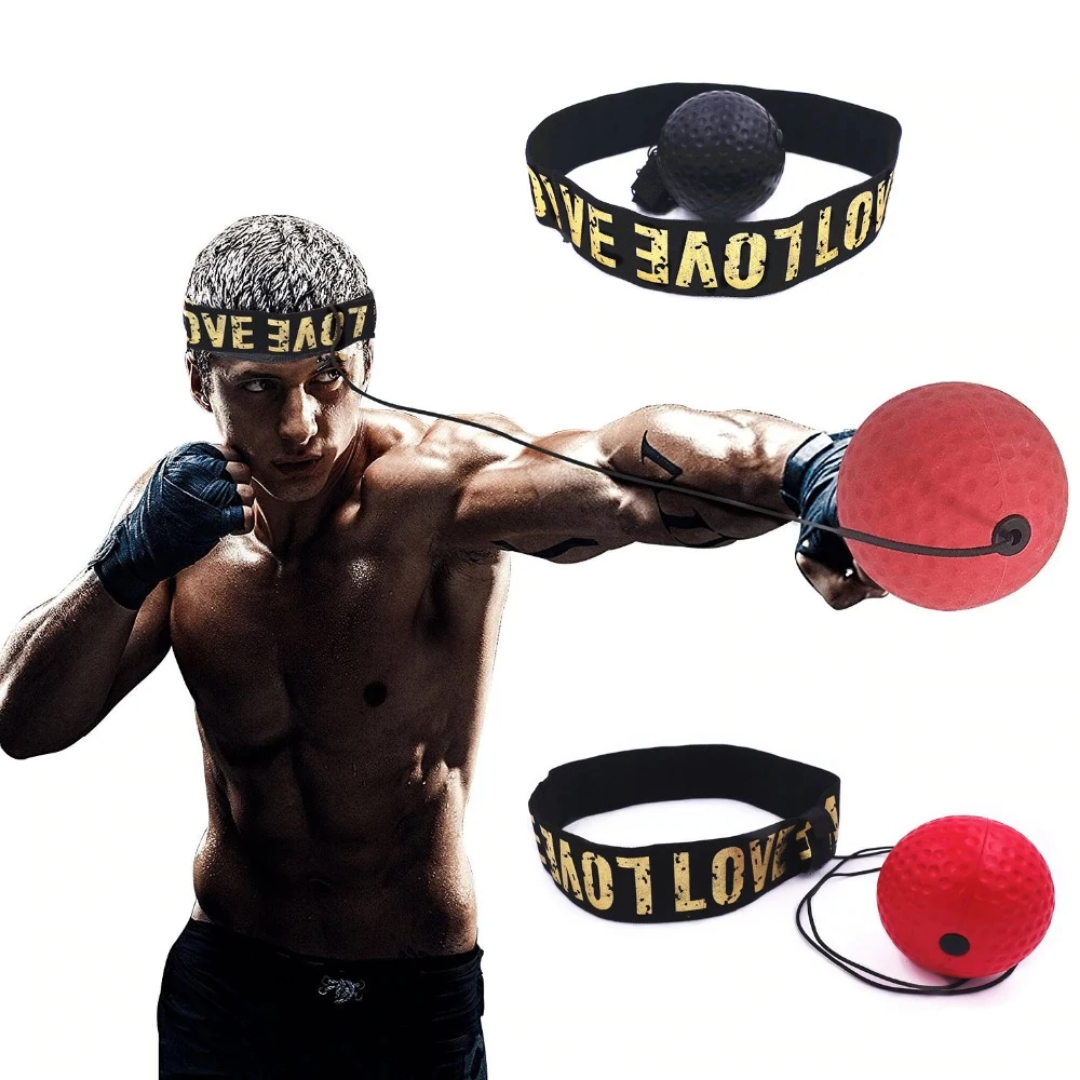 Boxing Fight Ball With Head Band For Reflex Speed Training Punching Exercise. 