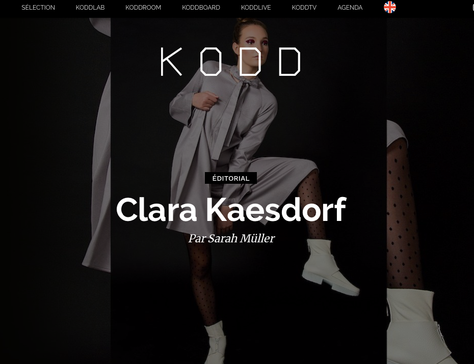 KODD Magazine Clara Kaesdorf by Sarah Müller