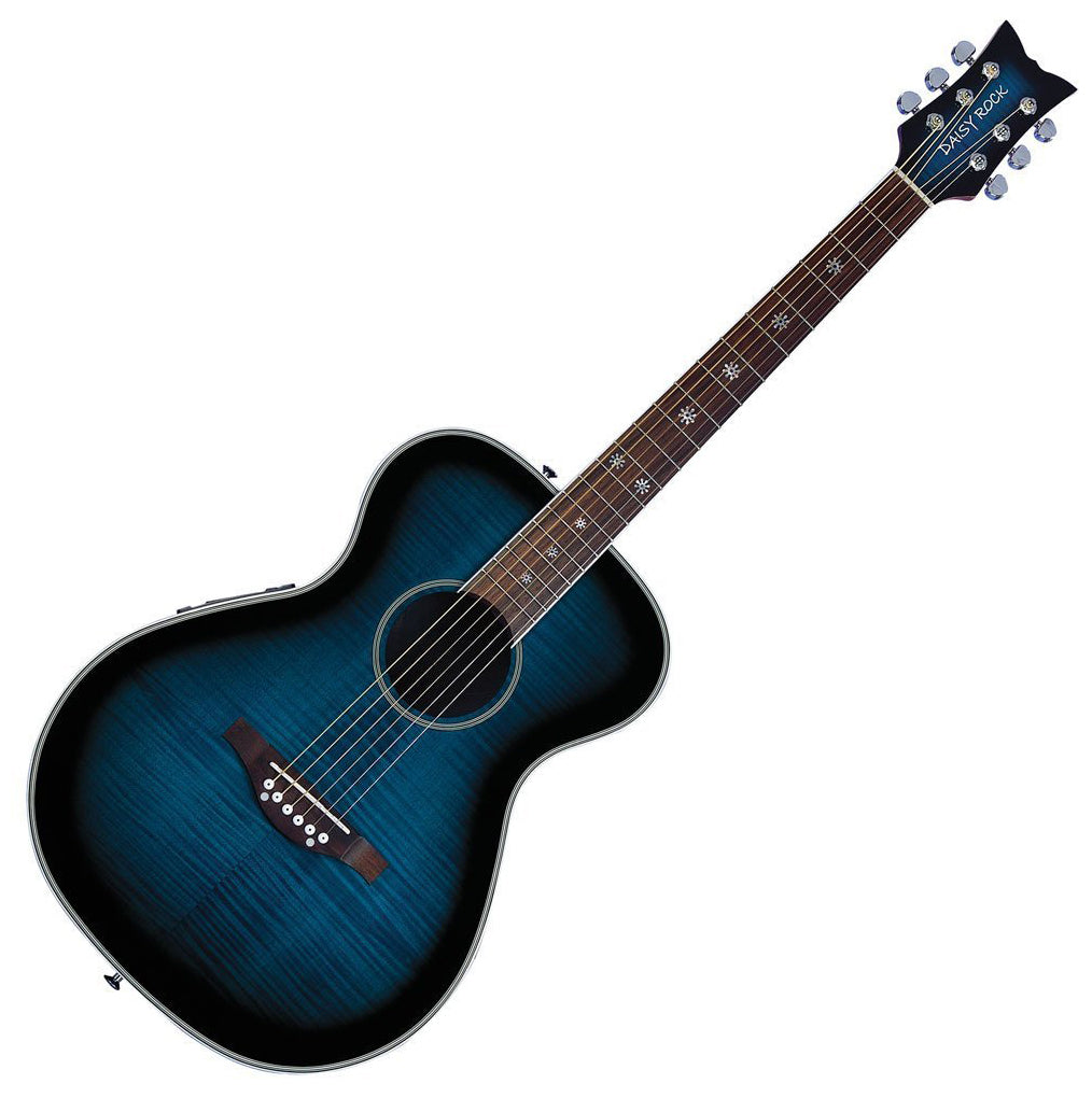 Daisy Rock Pixie Acoustic-Electric Guitar, Blueberry Burst – Daisy 