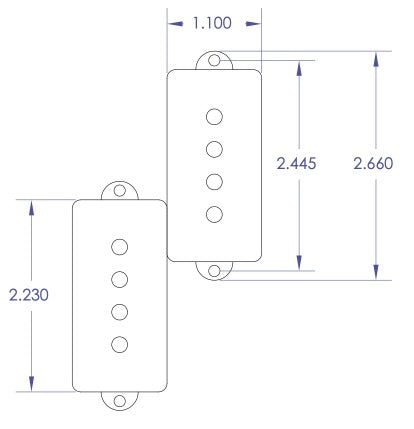 Aguilar 4P-HOT Dimensions