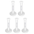 Set of 5 Clear Flat 2mm Disk Piercing Retainers 18g-16g-14g BioPlastic Labret Studs