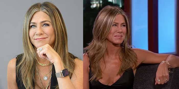 Jennifer Aniston spotted wearing chain link jewelry back-to-back at recent events