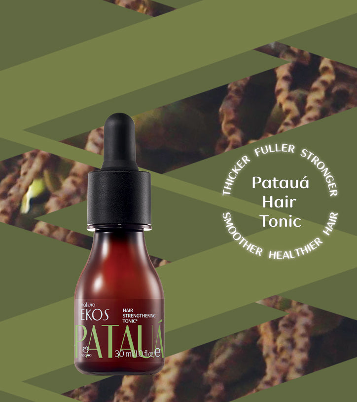 Our Patauá hair tonic strengthens the hair and makes it more resilient.