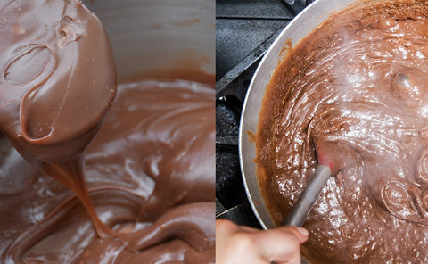 Mixing Brigadeiro in a Pan