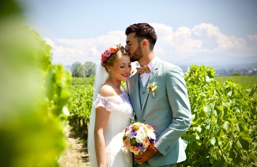 voile de mariée couronne de fleur