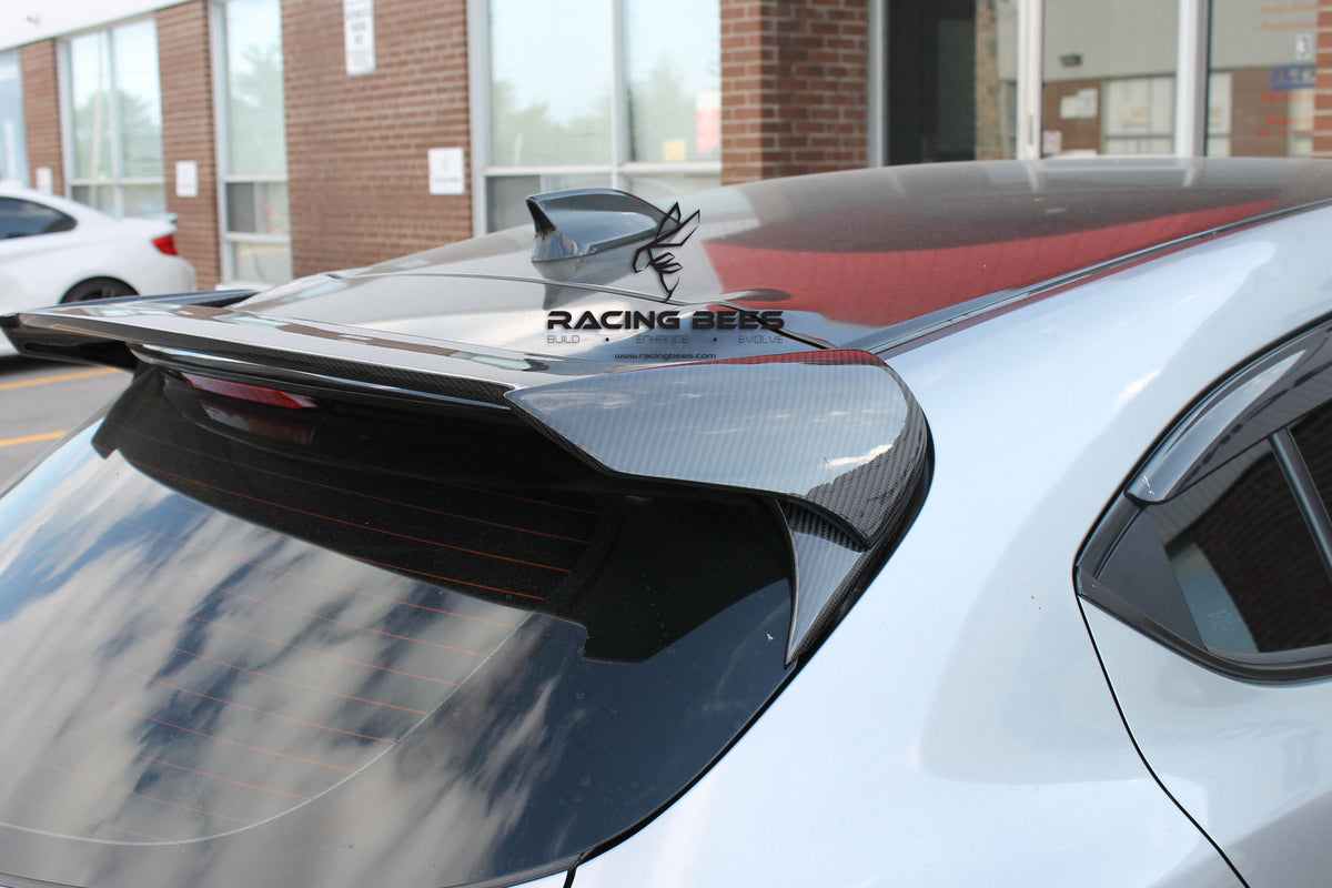 20142018 Mazda 3 Hatchback Z Style Trunk Spoiler (Carbon