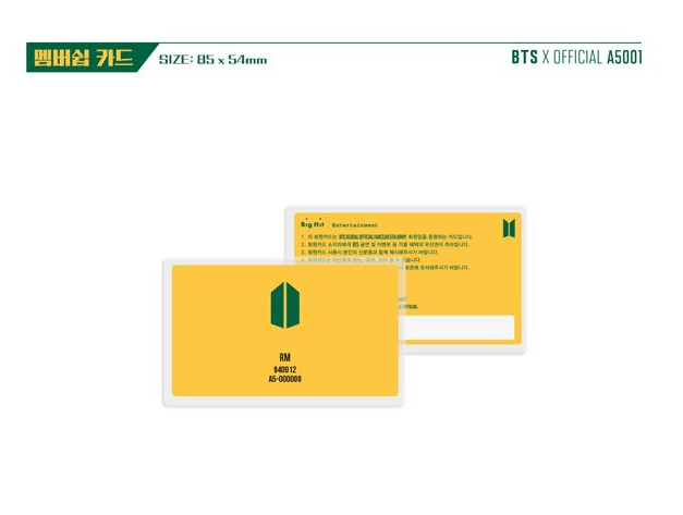 Bts Global Official Fanclub Army 5th Term Membership Kits Kpop Bangtan Cald