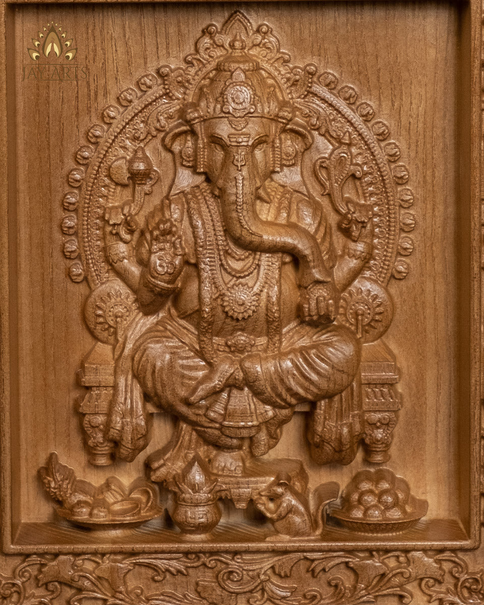 Ganesh Wood Carving 8