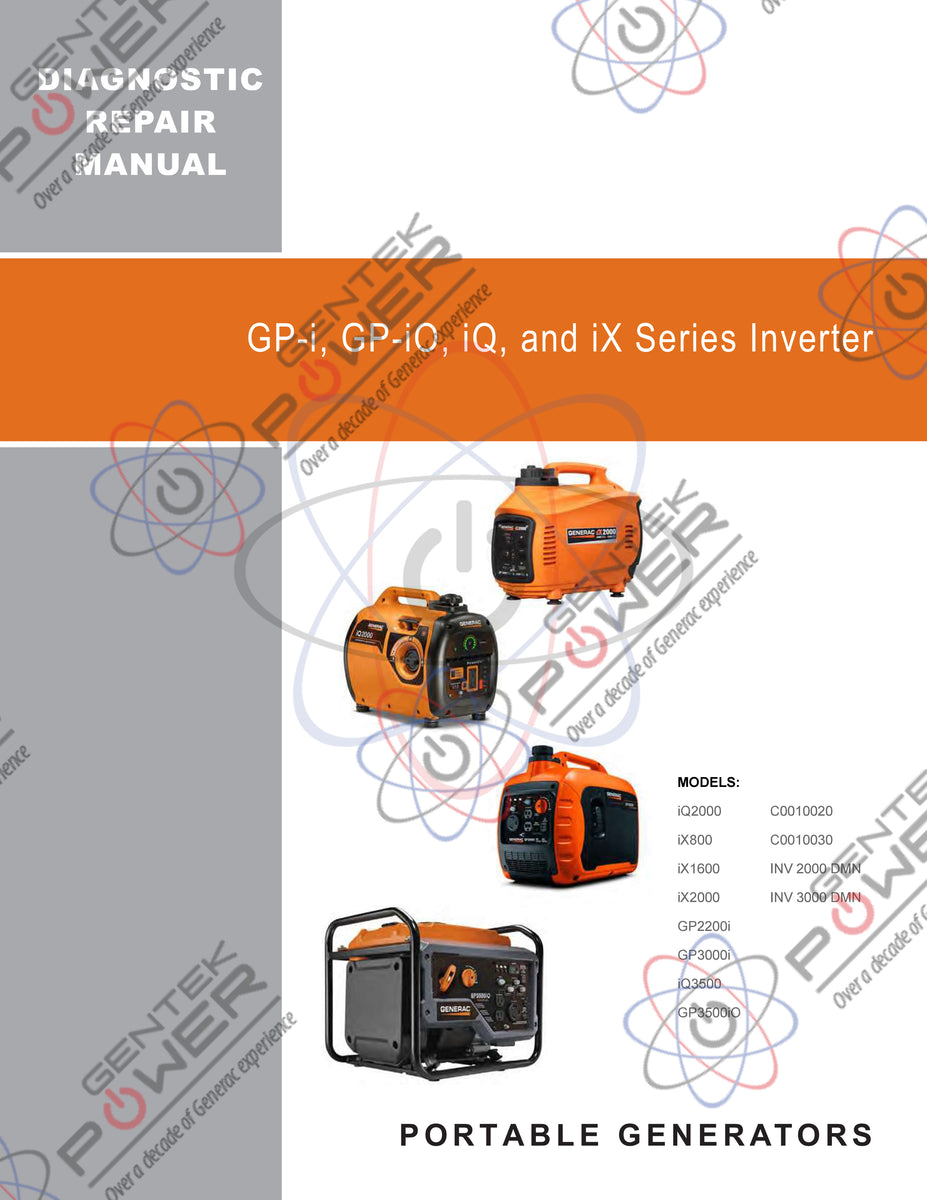 Generac iQ2000, iQ3500 iX Series, GPi Series Inverter Service & Repair