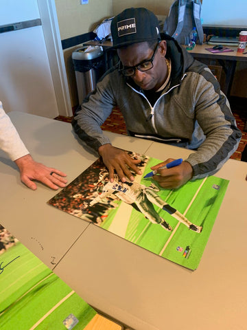 Deion Sanders signing 16x20 photos