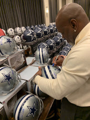 Emmitt Smith, Michael Irvin and Troy Aikman signed helmet