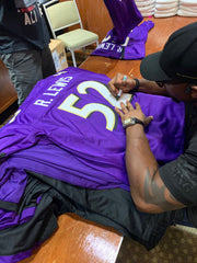 Ray Lewis signing custom pro jerseys