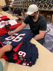 JJ Watt signing custom jerseys