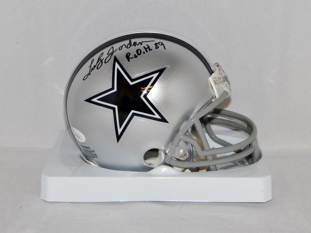 Lee Roy Jordan Autographed Dallas Cowboys Mini Helmet W/ R.O.H.- JSA W –  The Jersey Source