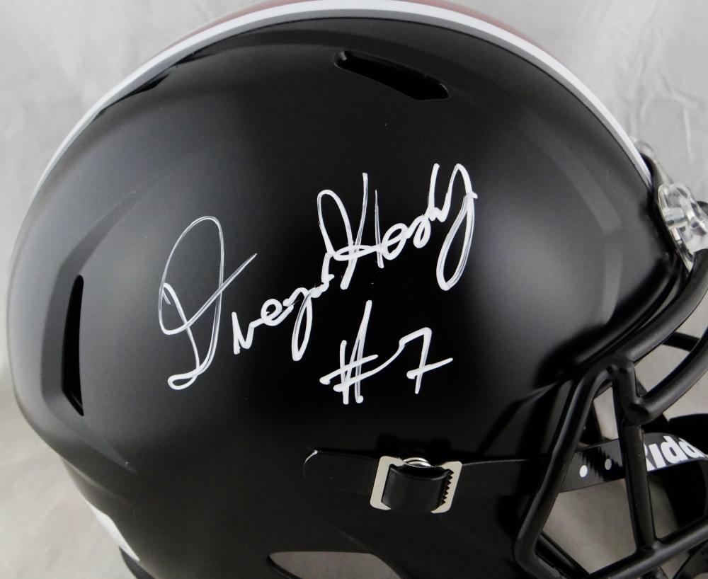 Dwayne Haskins Signed Ohio State Buckeyes Speed Mini Helmet- Beckett Auth  *Black