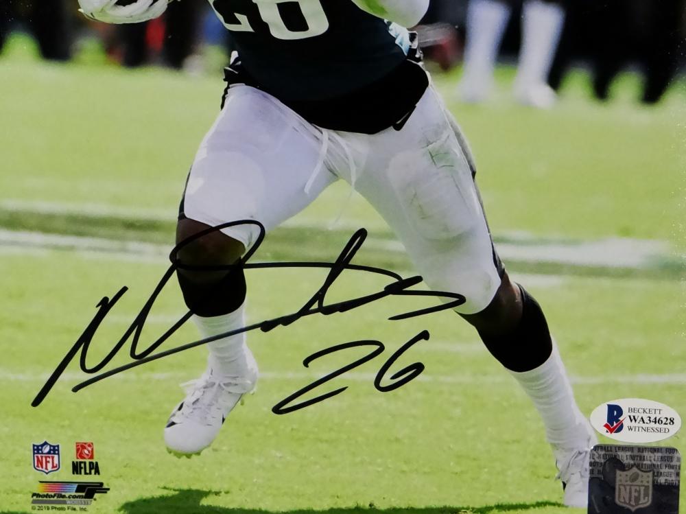 Miles Sanders Autographed Philadelphia Eagles 8x10 PF Running w/ Ball – The  Jersey Source