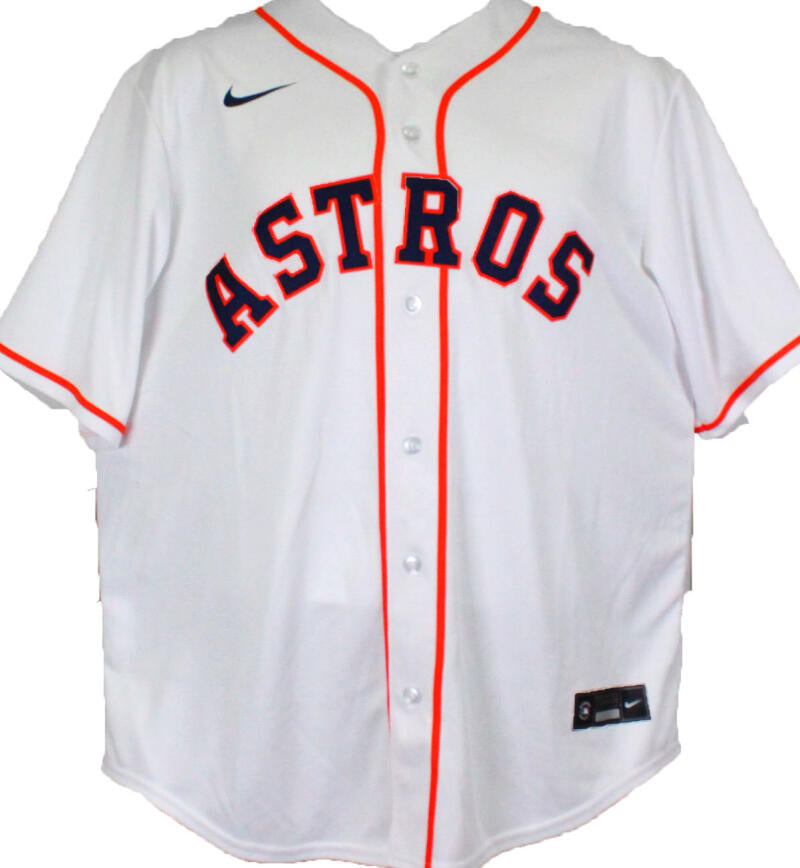 Houston Astros Alex Bregman Autographed White Nike Jersey Size XL