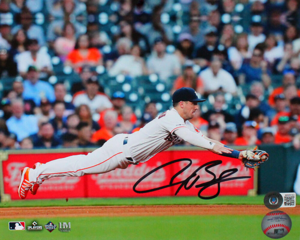 Alex Bregman Autographed Baseball Houston Astros WITH CASE