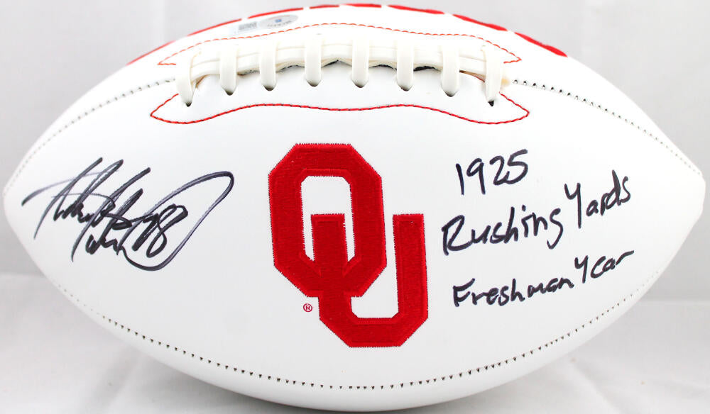 oklahoma sooners autographed football