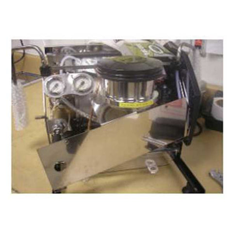 removing the panel underneath the group of a la marzocco gs3