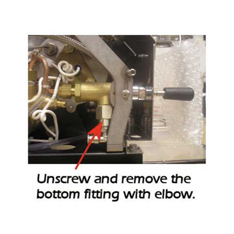 removing the steam valve of a la marzocco gs3