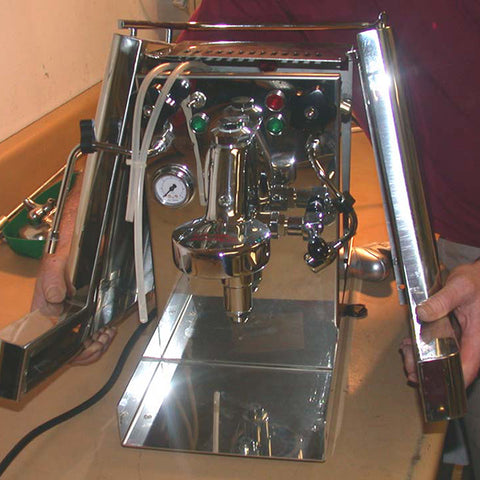 removing the shell from the andreja premium espresso machine