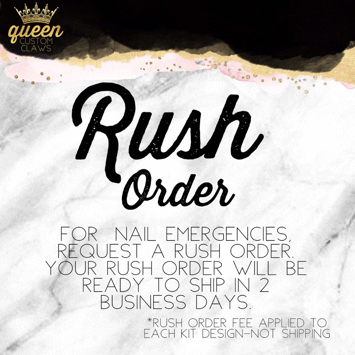 Rush Delivery Rush My Order Rush my Delivery Rush Order,RUSH ORDER FEE !!