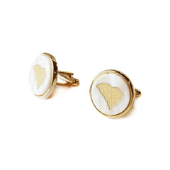 Moon and Lola - State Round Cufflinks