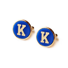 Moon and Lola - Varsity Round Cufflinks