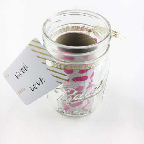 step two to make a surprise e-gift card in a mason jar