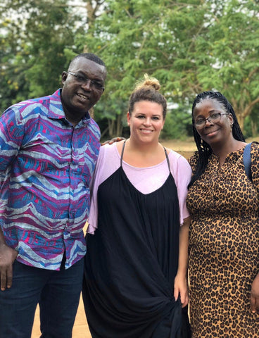 moon and lola kelly shatat with francis and benedict in togo africa