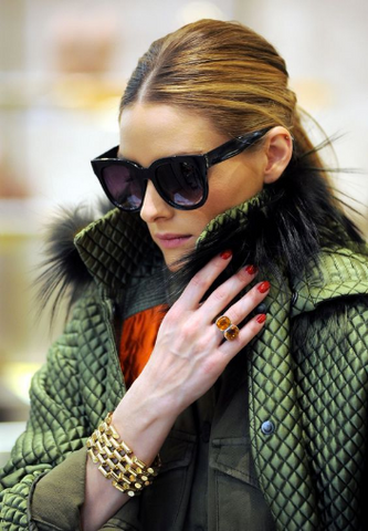 Moon and Lola's Peto Bracelet is the look of Olivia Palermo’s Chain Link Bracelet